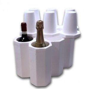 Portabottiglie in polistirolo